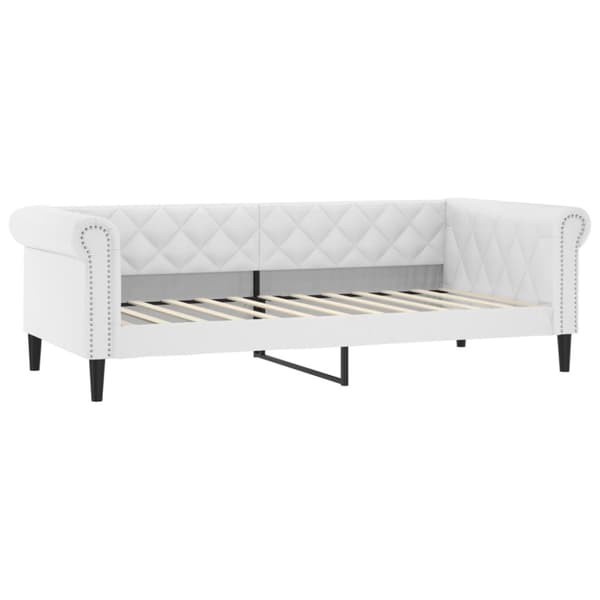 Dagbädd vit 90x200 cm konstläder