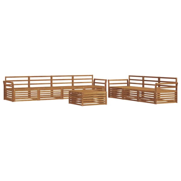 Utomhussoffset 8 pcs Naturfärg