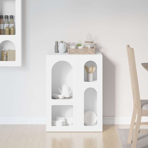 Sideboard Vit 59 x 35 x 80.5 cm Konstruerat trä