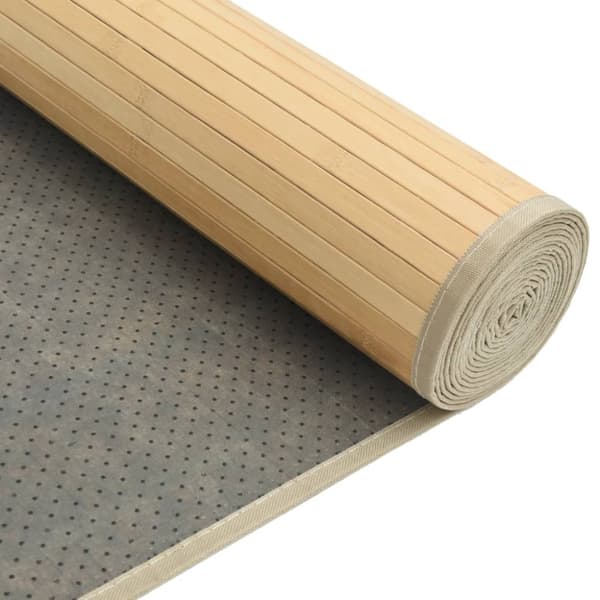 Matta rektangulär ljus naturlig 80x200 cm bambu