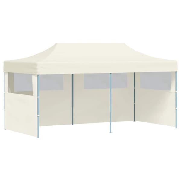 Partytält hopfällbart 3 x 6 m gräddvit