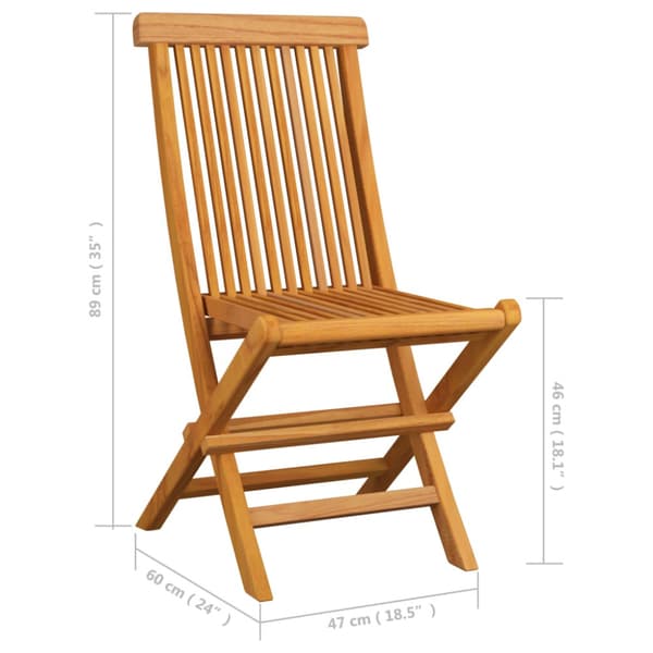 Trädgårdsstolar med röda dynor 2 st massiv teak