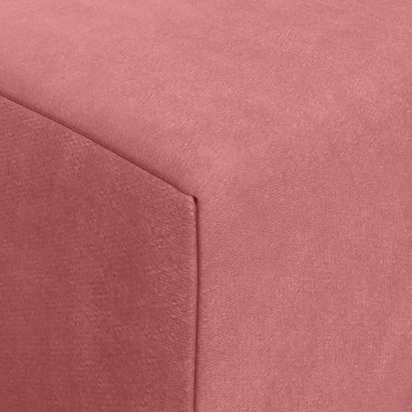 Fällbar Soffbed Rosa 200 x 70 x 15 cm Sammet