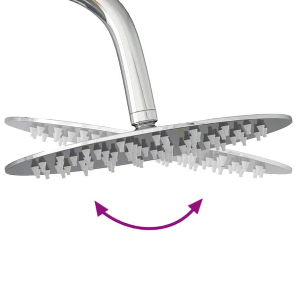 Termostatduschsystemset Krom 27 x 43,5 x 83 cm