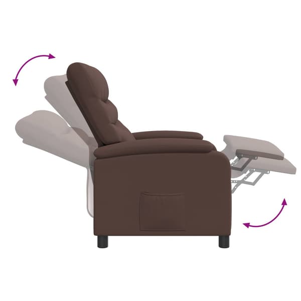 Recliner Brun Konstläder