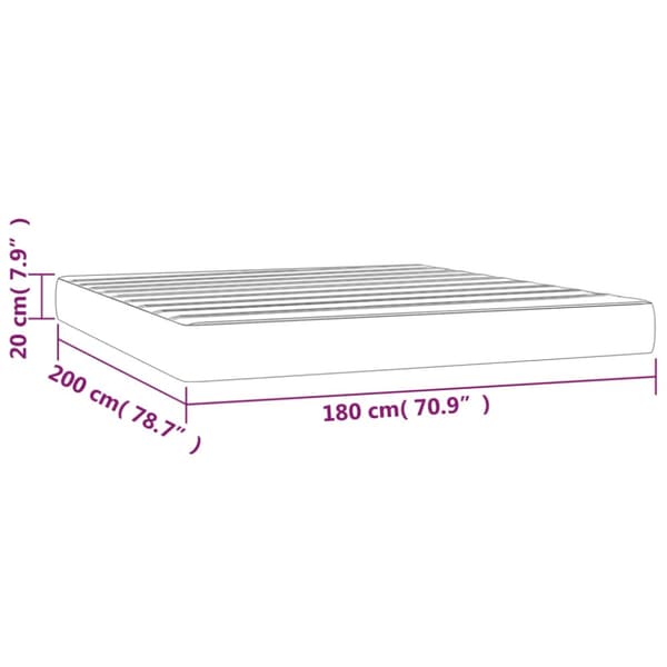 Pocketresårmadrass medium mörkgrön 180x200x20 cm sammet