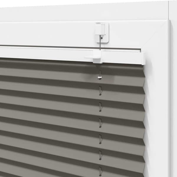 Plisserad persienn antracit 40x200cm tyg bredd 39,4cm polyester