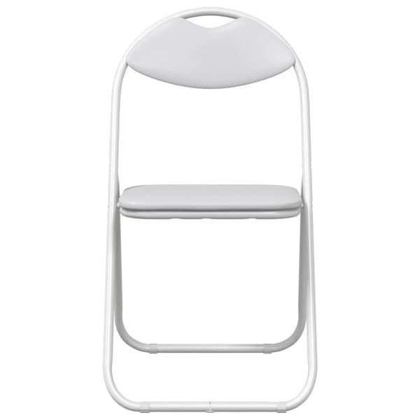 Fällstol 2 pcs Vit 48 x 43,5 x 81 cm Konstläder