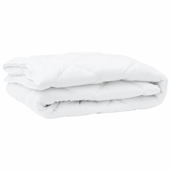 Duntäcke med kudde 3 pcs Vit Mikrofiber