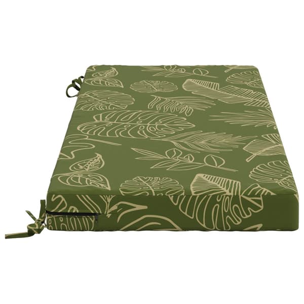 Bänk kudde SOEST 100% Polyester Bladdesign 120 x 50 x 8 cm