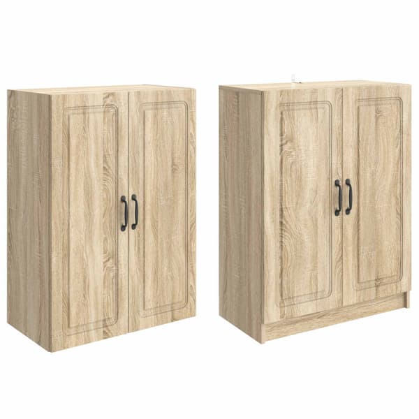 Skåpset 2 pcs Sonoma-ek Konstruerat trä