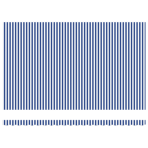 Markisram Blå och Vit 500 × 300 cm Polyester med PU-beläggning