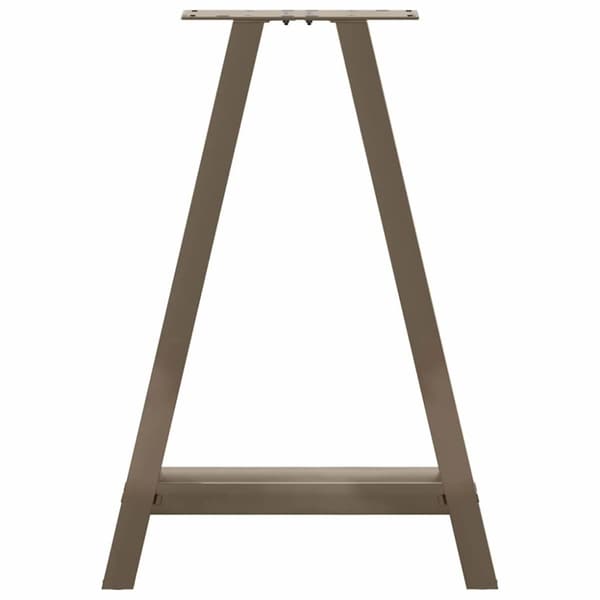 Matbordsben A-formade 2 st 50x(72-73) cm stål
