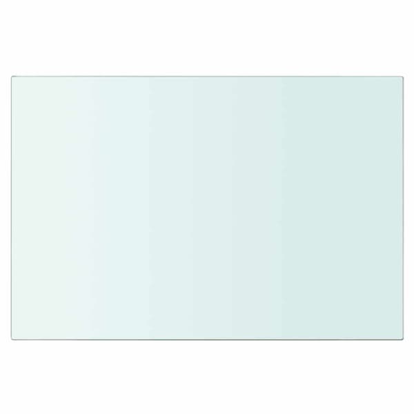 Hyllplan 2 st glas genomskinlig 30x15 cm