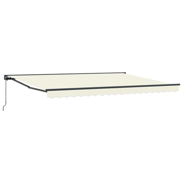 Markisram Kräm 450 × 300 cm Polyester med PU-beläggning