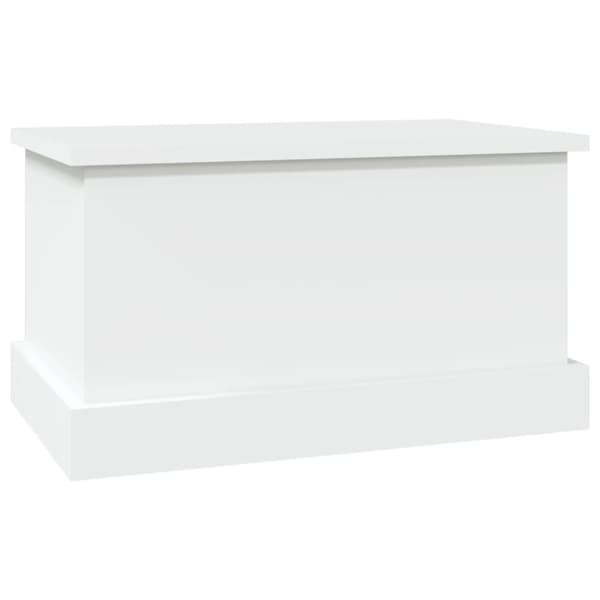 Förvaringslåda vit 50x30x28 cm konstruerat trä