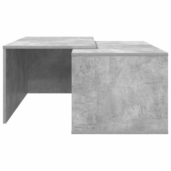 Kaffebordsset 2 pcs Betonggrå Konstruerat trä