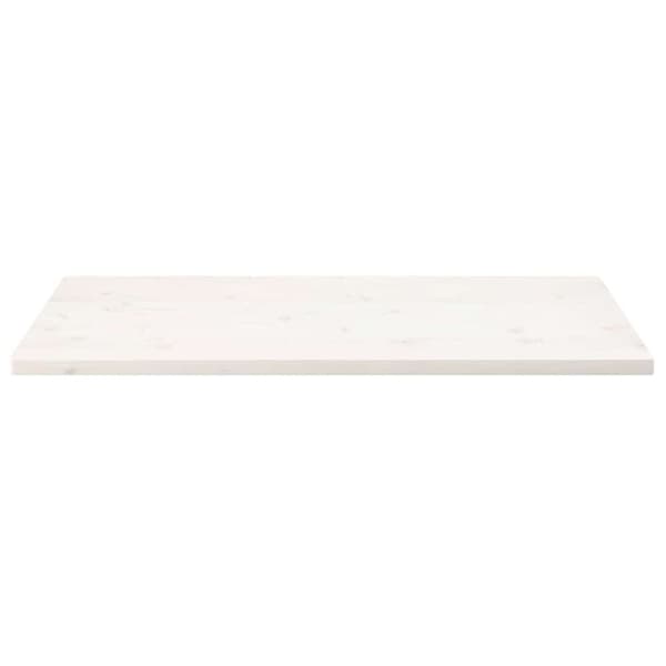 Bordsskiva vit 100x50x2,5 cm massiv furu rektangulär