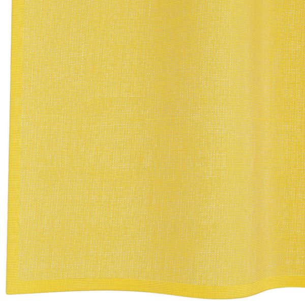 Voile gardiner med genomföringar 2 st gul