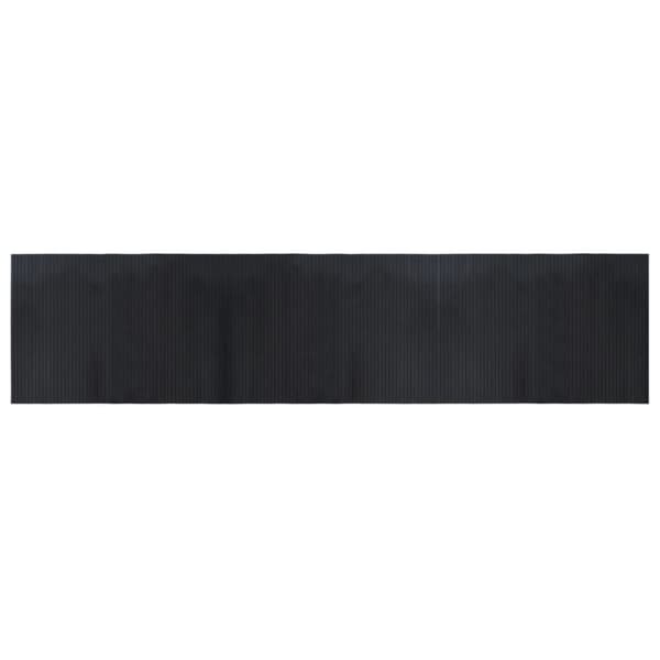 Matta rektangulär svart 70x300 cm bambu