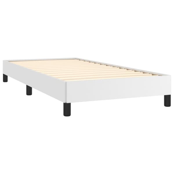 Sängram vit 90x190 cm konstläder