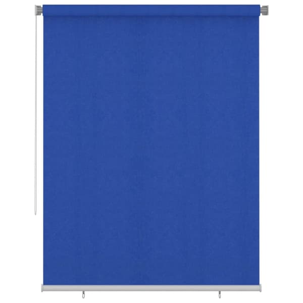 Rullgardin utomhus 180x230 cm blå HDPE