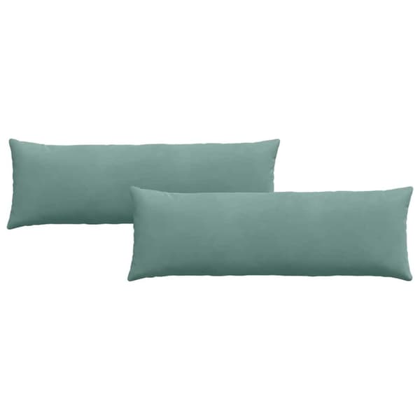 Sofakuddar 2 pcs Havgrön 120 x 40 cm Kordread tyg