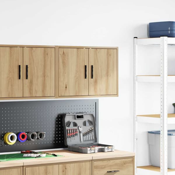 Väggskåp för garage artisan ek konstruerat trä