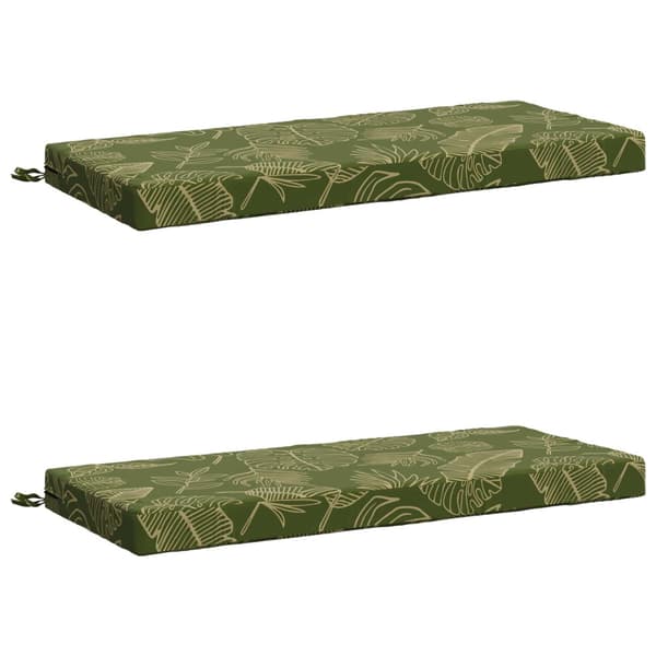 2-delade Bänk Kuddar SOEST 2 st 100% Polyester Bladdesign