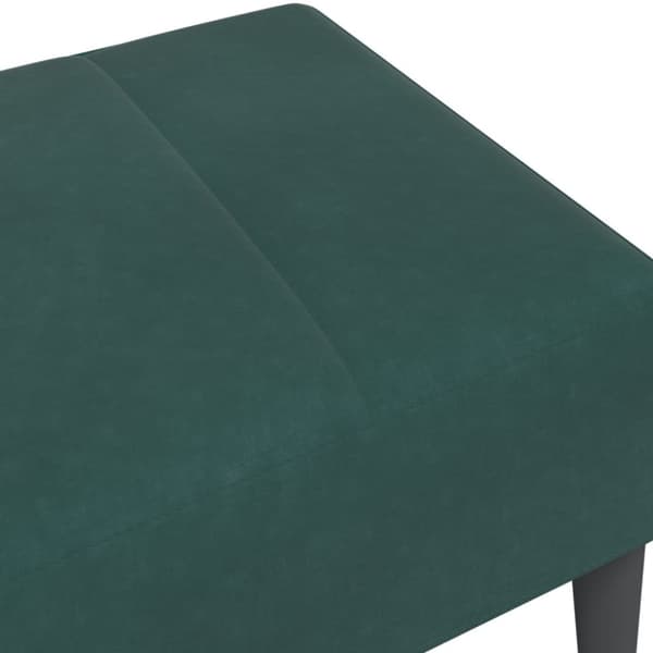 Fotpall mörkgrön 77x55x31 cm sammet
