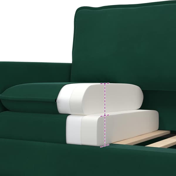 Soffa Mörkgrön 76 x 81 x 87,5 cm Sammet