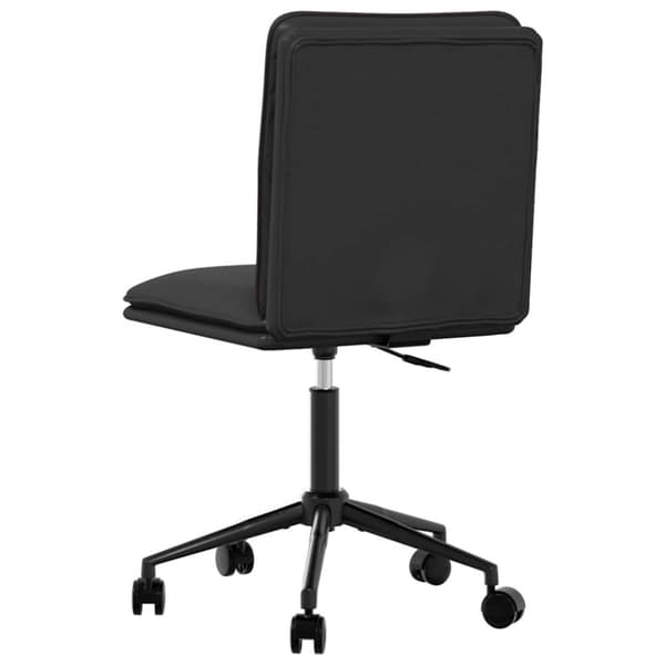 Matstol svart konstläder
