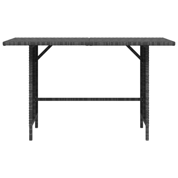 Trädgårdsbord grå 110x70x65cm konstrotting