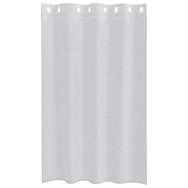 Voile Gardin med gardiner 2 pcs Ljusgrå 175 x 140 cm Polyester