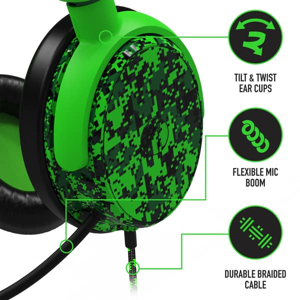 Stealth C6-100 Gaming Headset for  XBOX, PS4/PS5, Switch, PC - Digital Green