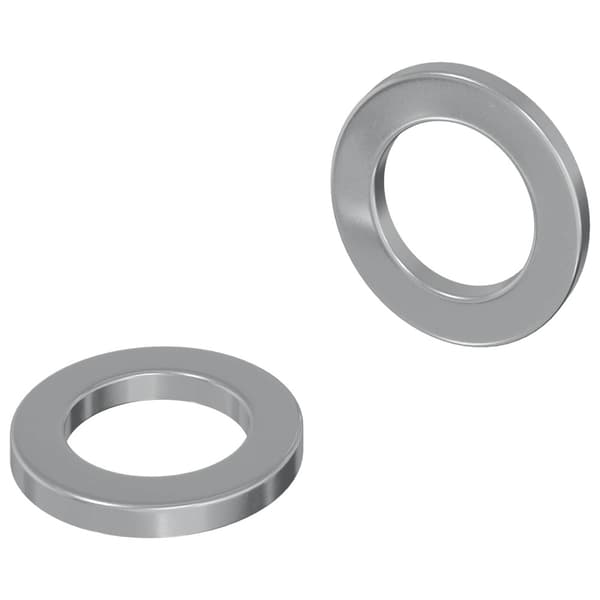Skivor 2 pcs Silver 10 x 10 x 1,2 mm Stål