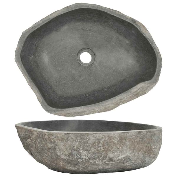 Handfat flodsten oval (45-53)x(34-41) cm