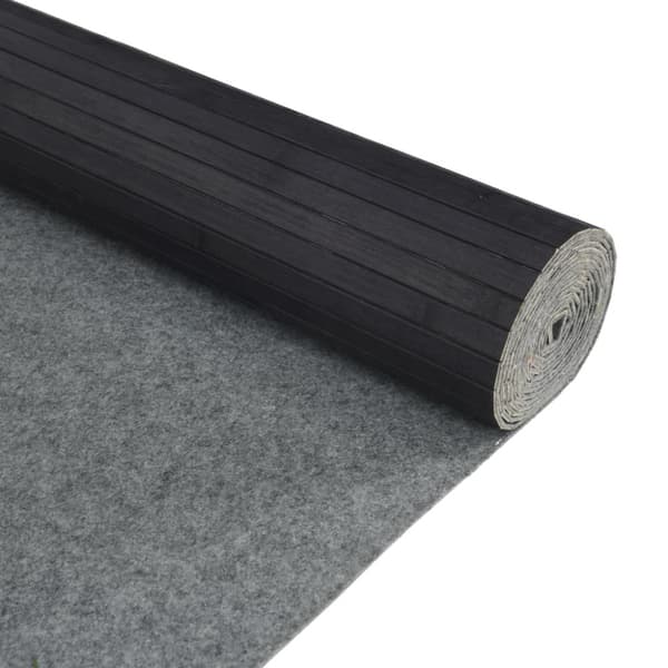 Rumsavdelare grå bredd 600 cm höjd 165 cm bambu