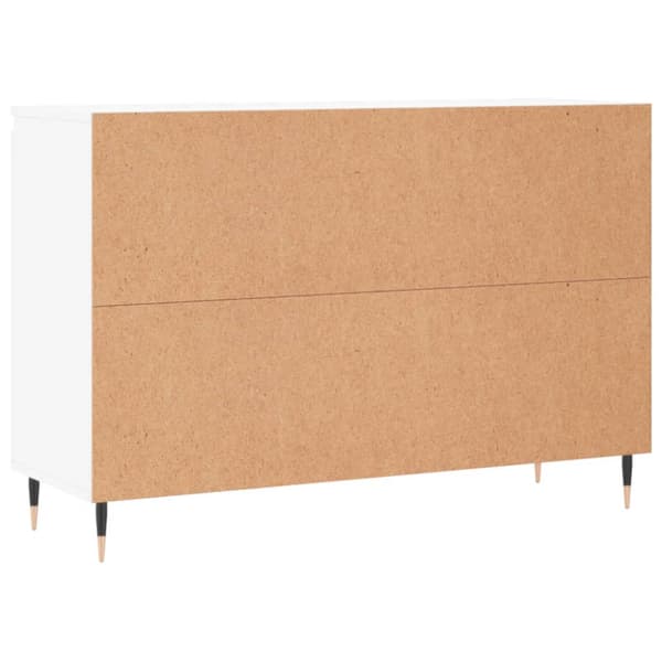 Skänk vit 101,5x35x70 cm konstruerat trä