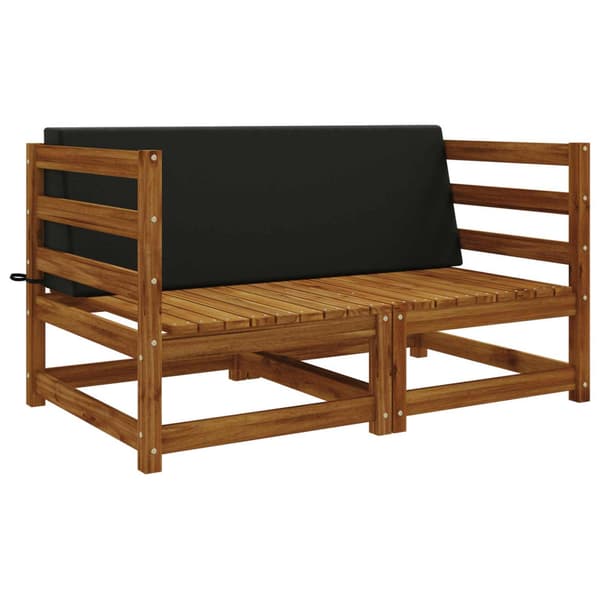 Ryggkudde SOEST 100% Polyester Svart 120 x 20 x 40 cm