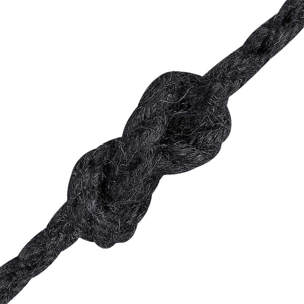 Jutegarn 4 Svart 100% Tossa jute