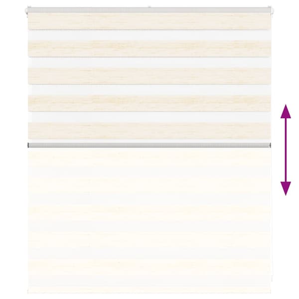 Rullgardin zebra 130x100 cm tyg bredd 125,9 cm polyester