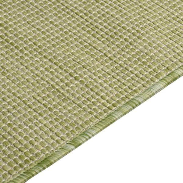 Utomhusmatta plattvävd 200x280 cm grön