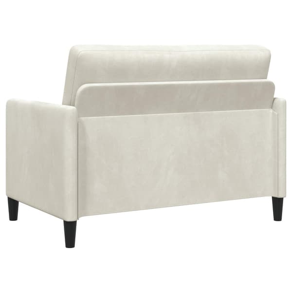 Soffa med förvaring Gräddvit 122 x 78 x 87 cm Polyester