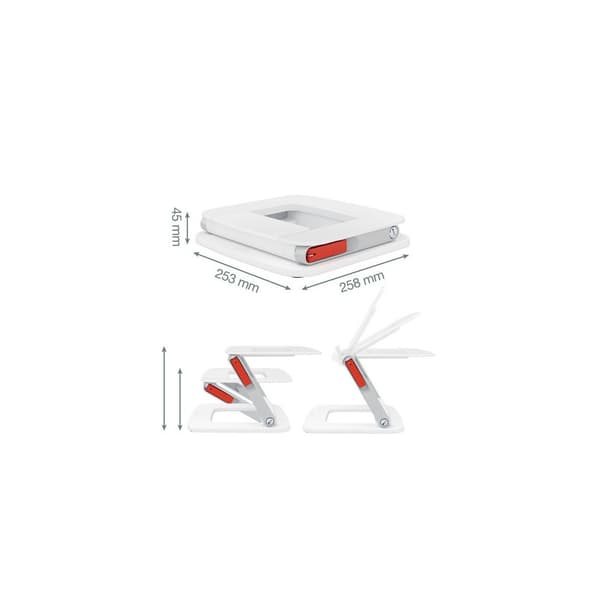 Laptopstativ LEITZ Ergo justerbart vit