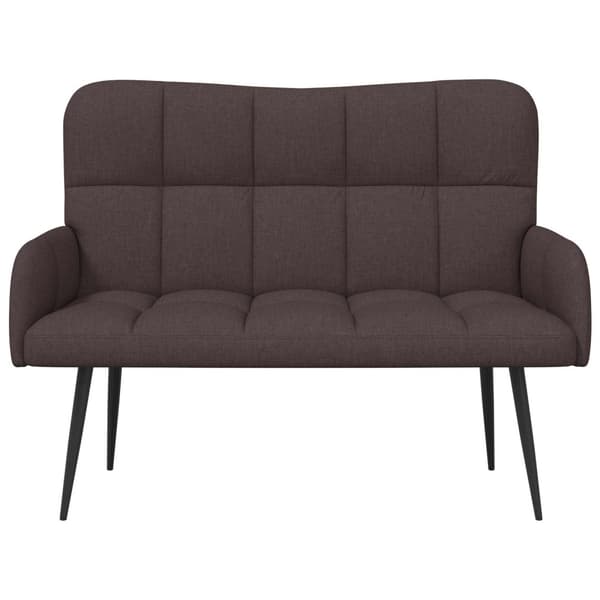 Tvåsitssoffa Mörkbrun 115 x 61 x 87 cm tyg