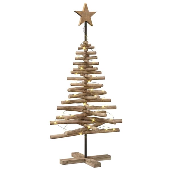 Julgran Brun 120 cm Massivt teakträ