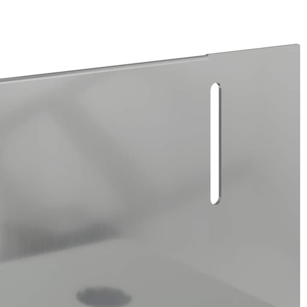 Kant för gräsmatta 20 pcs 102 x 4 x 4 cm Stål Silver