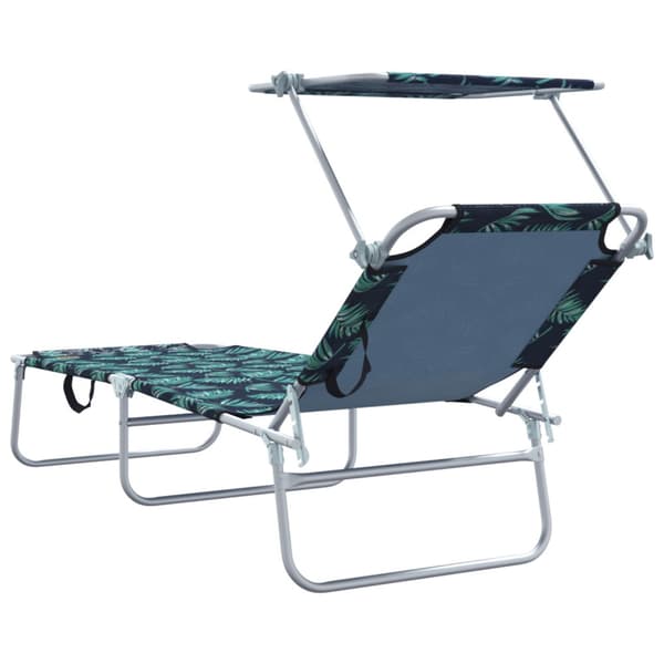 Solstol 2 pcs Grön 58 x 188 x 77cm Polyester