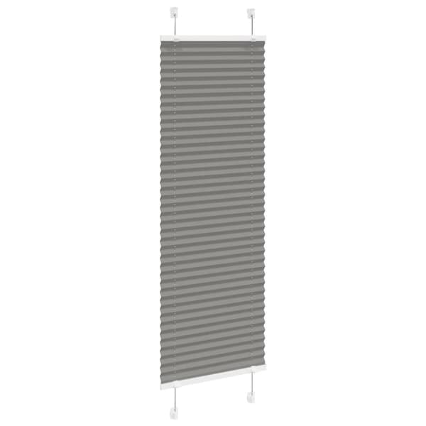 Plisserad persienn antracit 40x100cm tyg bredd 39,4cm polyester